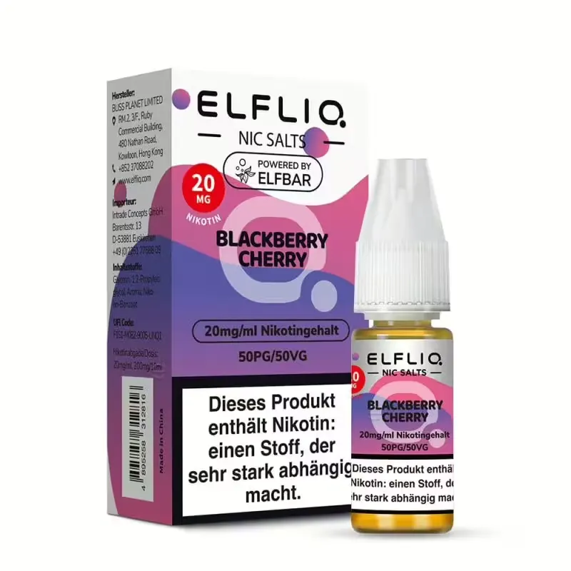 Elfliq - Blackberry Cherry 10ml Nikotinsalz Liquid
