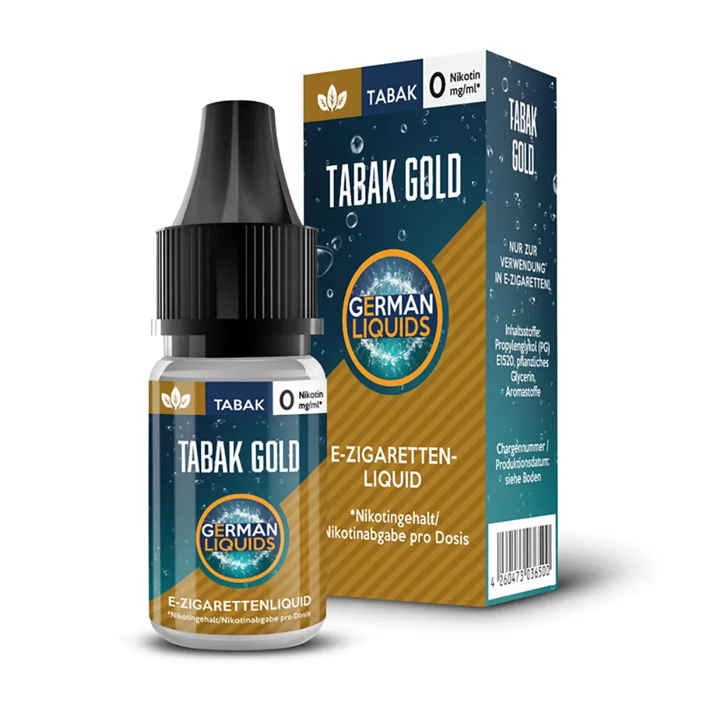 German Liquids Tabak Gold 0mg German Liquids Tabak Gold 0mg
