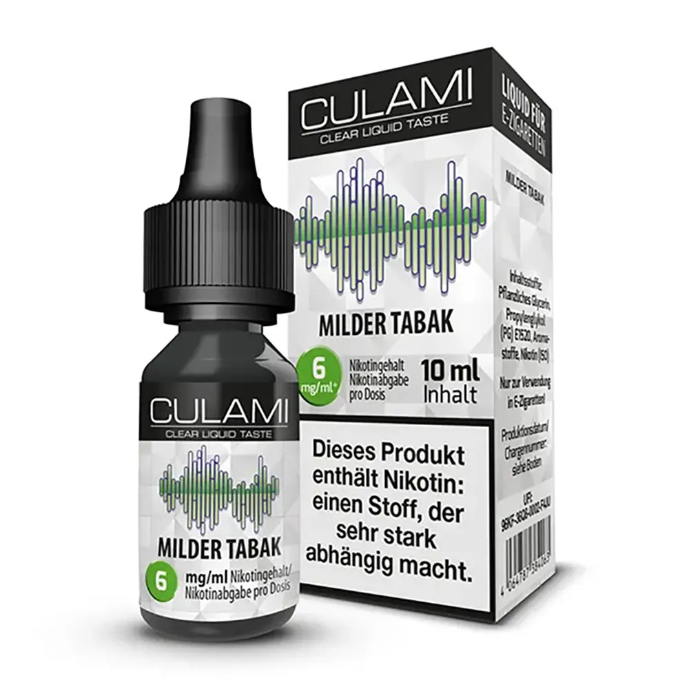 Culami Liquid - Milder Tabak - 6mg