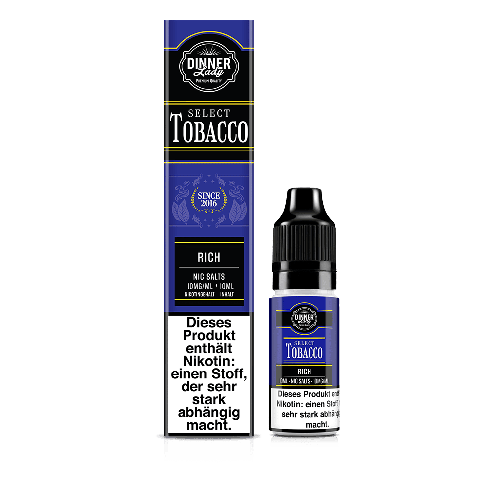 Dinner Lady Nikotinsalz - Rich - 50/50 10ml Liquid 10mg Dinner Lady Nikotinsalz - Rich - 50/50 10ml Liquid 10mg