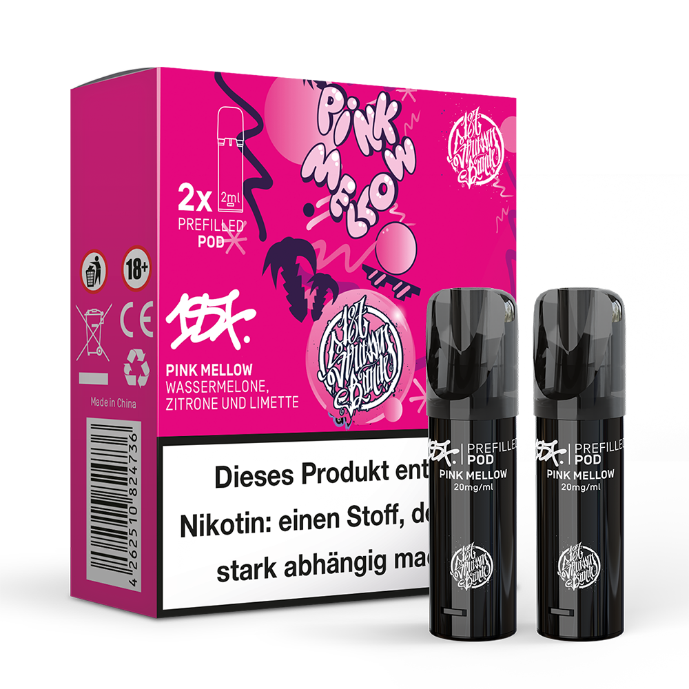 2x 187 Strassenbande Einweg Pod Pink Mellow 20mg Nikotinsalz 2ml 2x 187 Strassenbande Einweg Pod Pink Mellow 20mg Nikotinsalz 2ml
