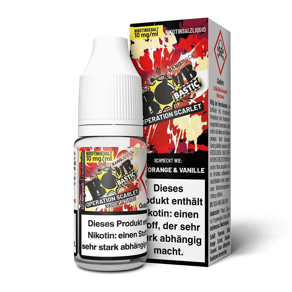 Bang Juice Bomb Bastic Nikotinsalz - Operation Scarlet - 10mg 10ml 