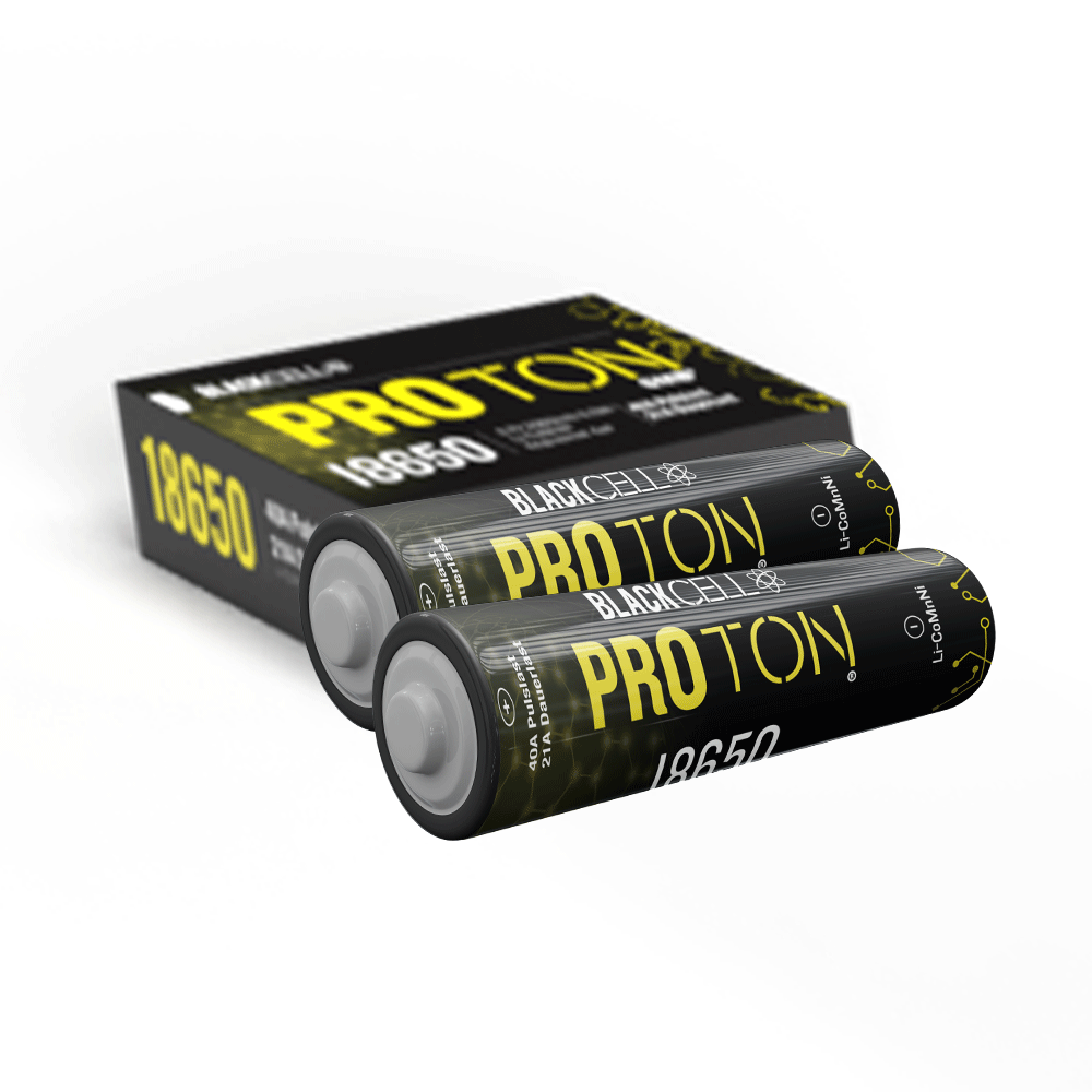 Blackcell 18650 Proton 3000 mAh Doppelpack Blackcell 18650 Proton 3000 mAh Doppelpack
