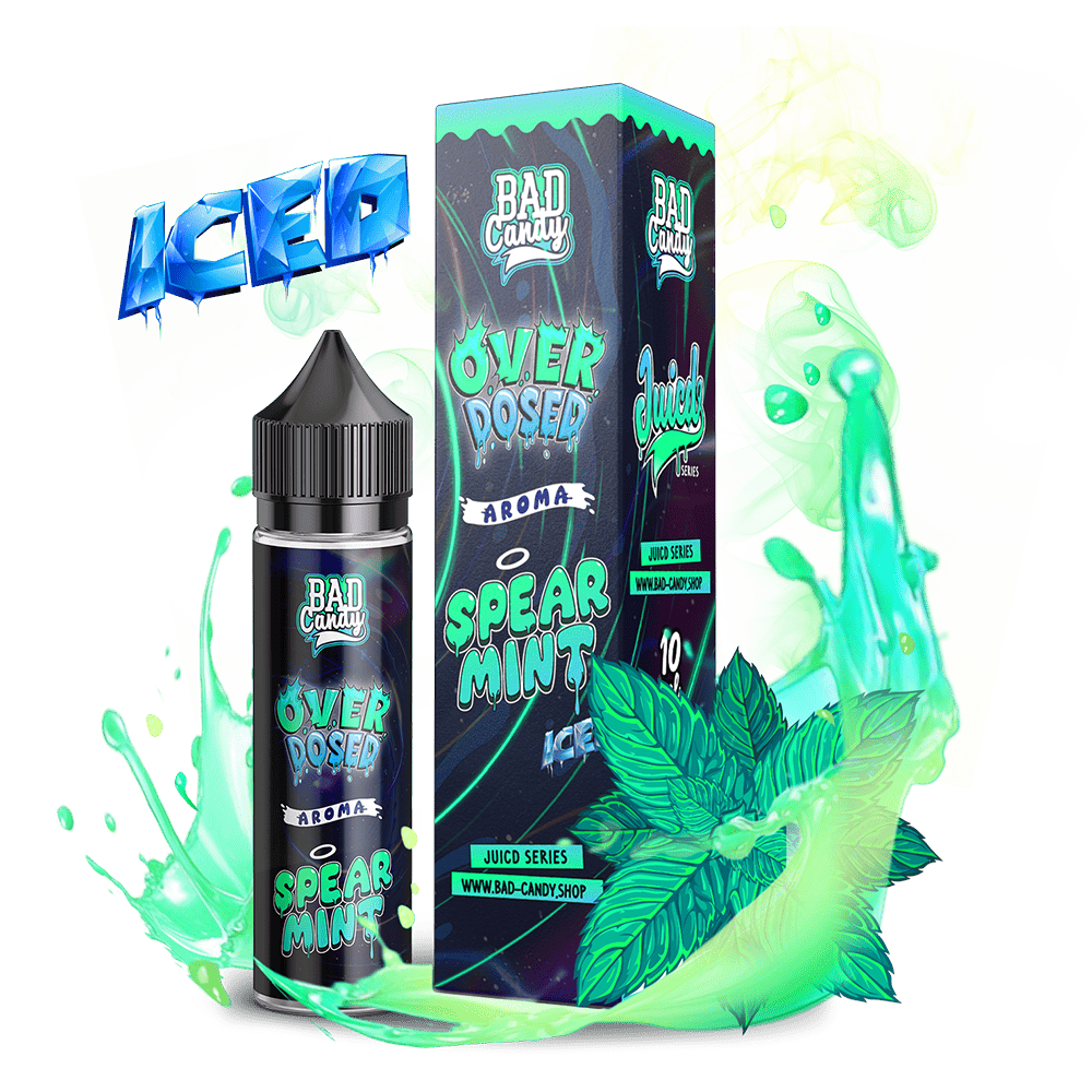Bad Candy Longfill - Spearmint Iced - Overdosed 10ml Aroma in 60 ml Flasche Bad Candy Longfill - Spearmint Iced - Overdosed 10ml Aroma in 60 ml Flasche