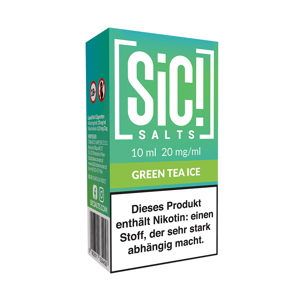SIC Nikotinsalz - Green Tea Ice -10ml Liquid 20mg  SIC Nikotinsalz - Green Tea Ice -10ml Liquid 20mg