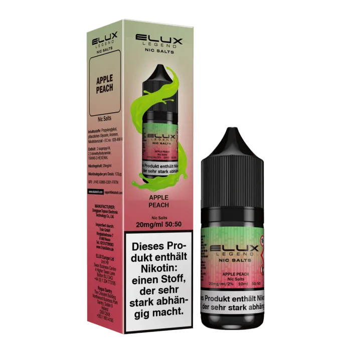 Elux - Apple Peach 10ml Nikotinsalz Liquid