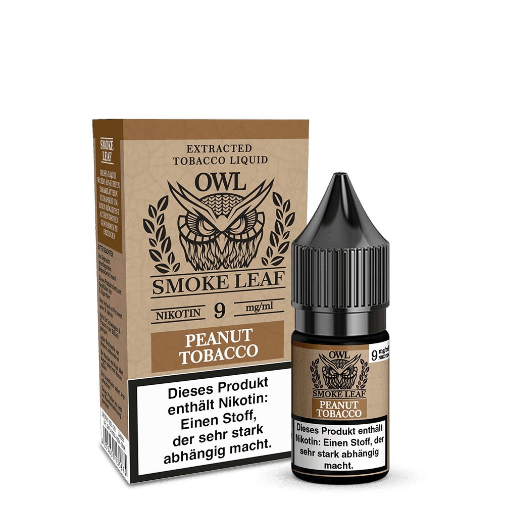 OWL Smoke Leaf Liquid - Peanut Tobacco - 10ml 9mg  C
