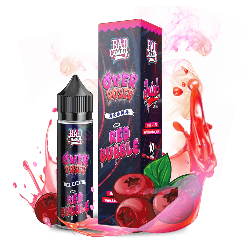 Bad Candy Longfill - Red Bubble - Overdosed 10ml Aroma in 60 ml Flasche Bad Candy Longfill - Red Bubble - Overdosed 10ml Aroma in 60 ml Flasche