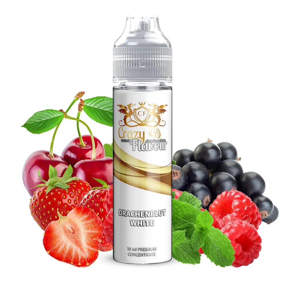 Crazy Flavour Aroma Longfill - Drachenblut White - 10ml in 60ml Flasche 