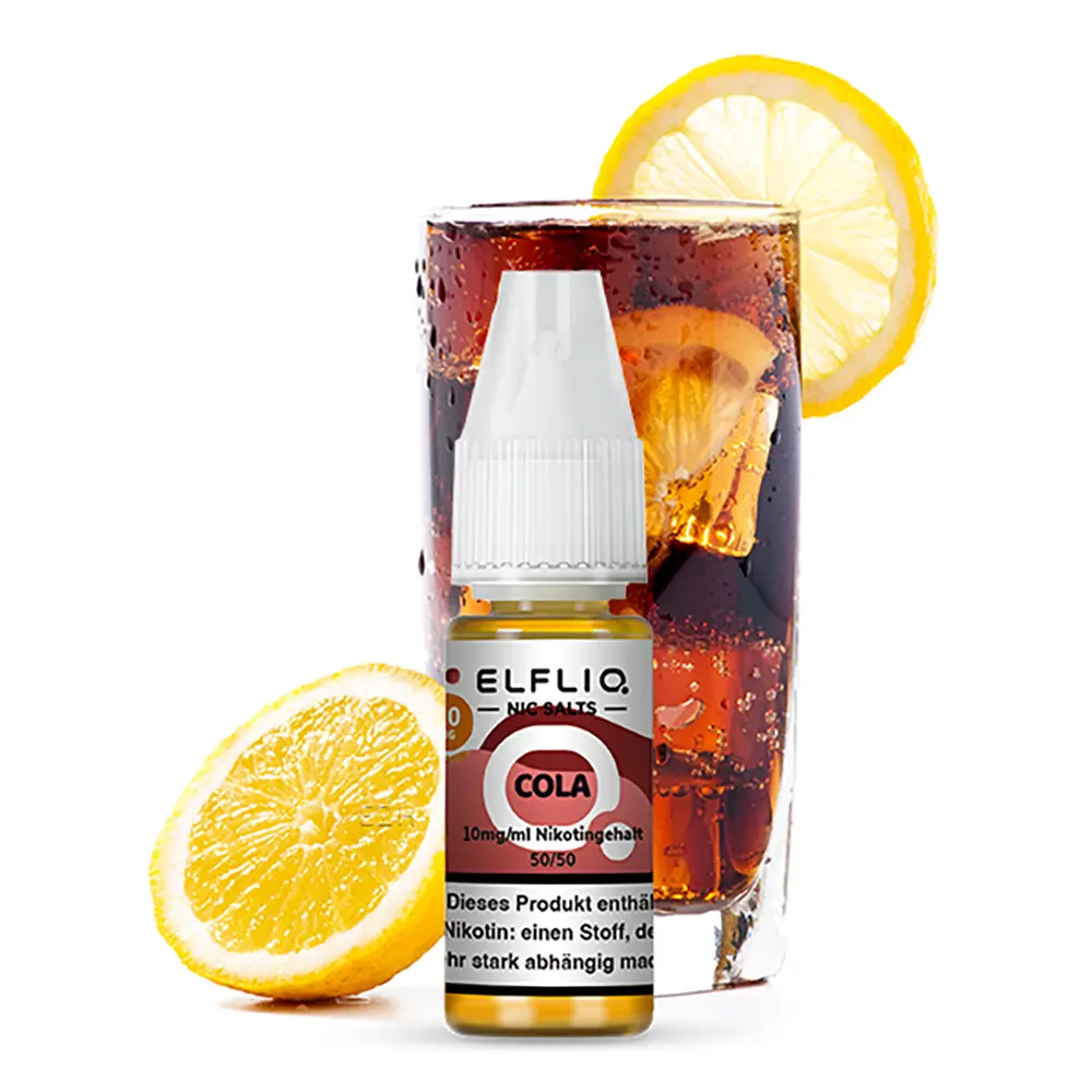 Elfliq by Elfbar Nikotinsalz - Cola - Liquid 10mg 10ml - Elfliq by Elfbar Nikotinsalz - Cola - Liquid 10mg 10ml -