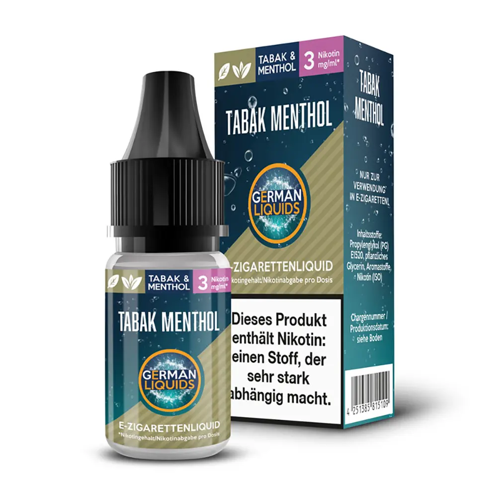 German Liquids Liquid - German s Tabak Menthol - 3mg