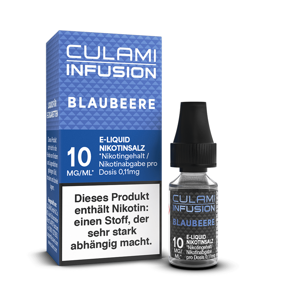 Culami Infusion Nikotinsalz - Blaubeere - Liquid 10mg 10ml  Culami Infusion Nikotinsalz - Blaubeere - Liquid 10mg 10ml