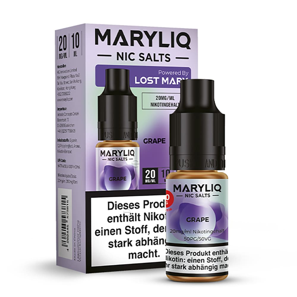 Maryliq Nikotinsalz - Grape - 20mg 10ml  Maryliq Nikotinsalz - Grape - 20mg 10ml