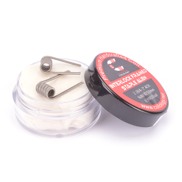 Coilology Interlock Framed Staple Alien 0,1 Ohm/Dual Nichrome (1VE=2Stk.) Coilology Interlock Framed Staple Alien 0,1 Ohm/Dual Nichrome (1VE=2Stk.)