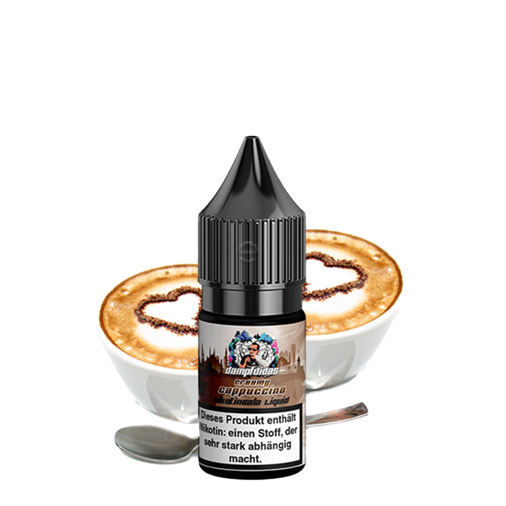 Dampfdidas Nikotinsalz - Creamy Cappuccino - 10ml Liquid 20mg  Dampfdidas Nikotinsalz - Creamy Cappuccino - 10ml Liquid 20mg