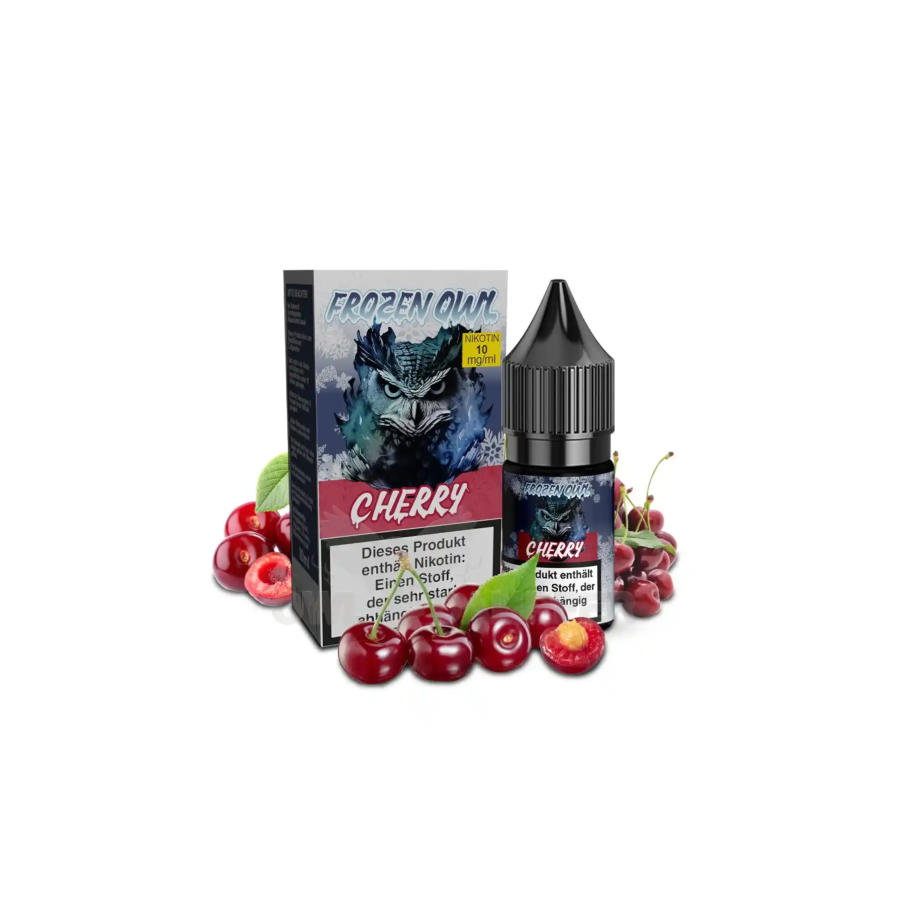 Frozen OWL Cherry Nikotinsalz Liquid zum sofortigen Gebrauch! Frozen OWL Cherry Nikotinsalz Liquid 10 ml 10 mg