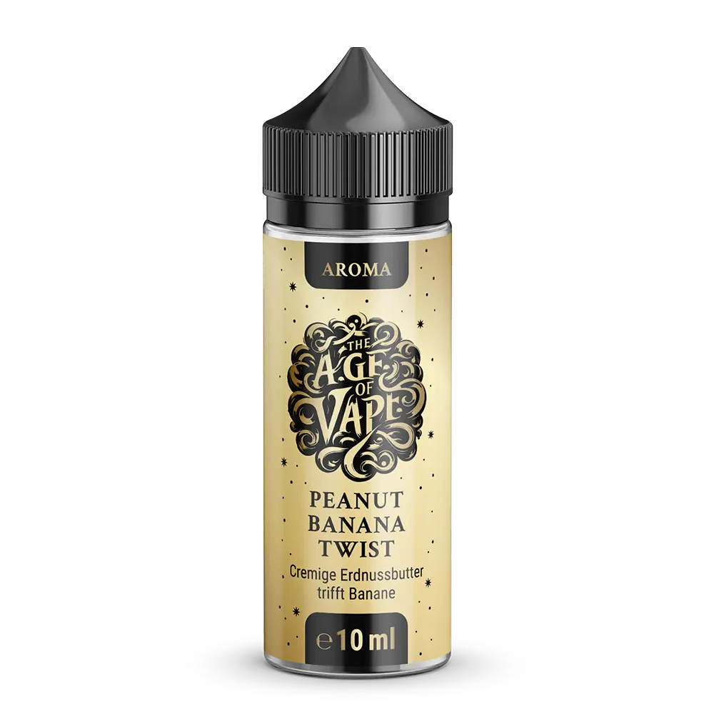 The Age of Vape Aroma Longfill - Peanut Banana Twist - 10ml in 120ml Flasche  The Age of Vape Aroma Longfill - Peanut Banana Twist - 10ml in 120ml Flasche