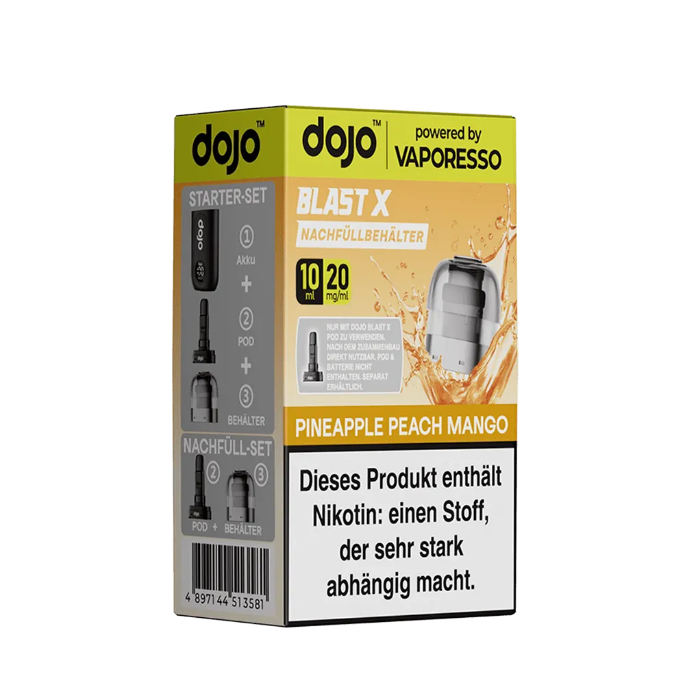 Vaporesso Dojo Blast X Einweg Pod - Pineapple Peach Mango 10ml Nikotinsalz