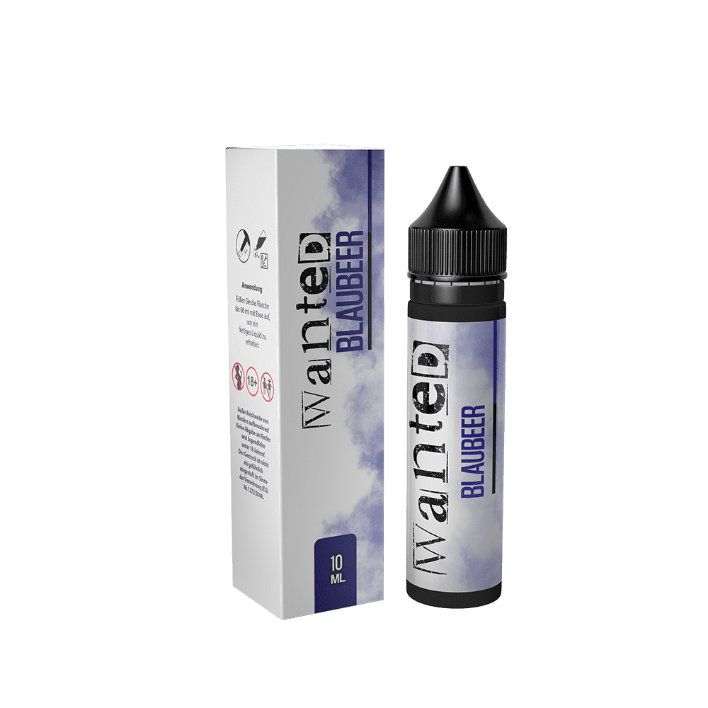 Wanted Aroma Longfill - Blaubeer - 10ml in 60ml Flasche Wanted Aroma Longfill - Blaubeer - 10ml in 60ml Flasche