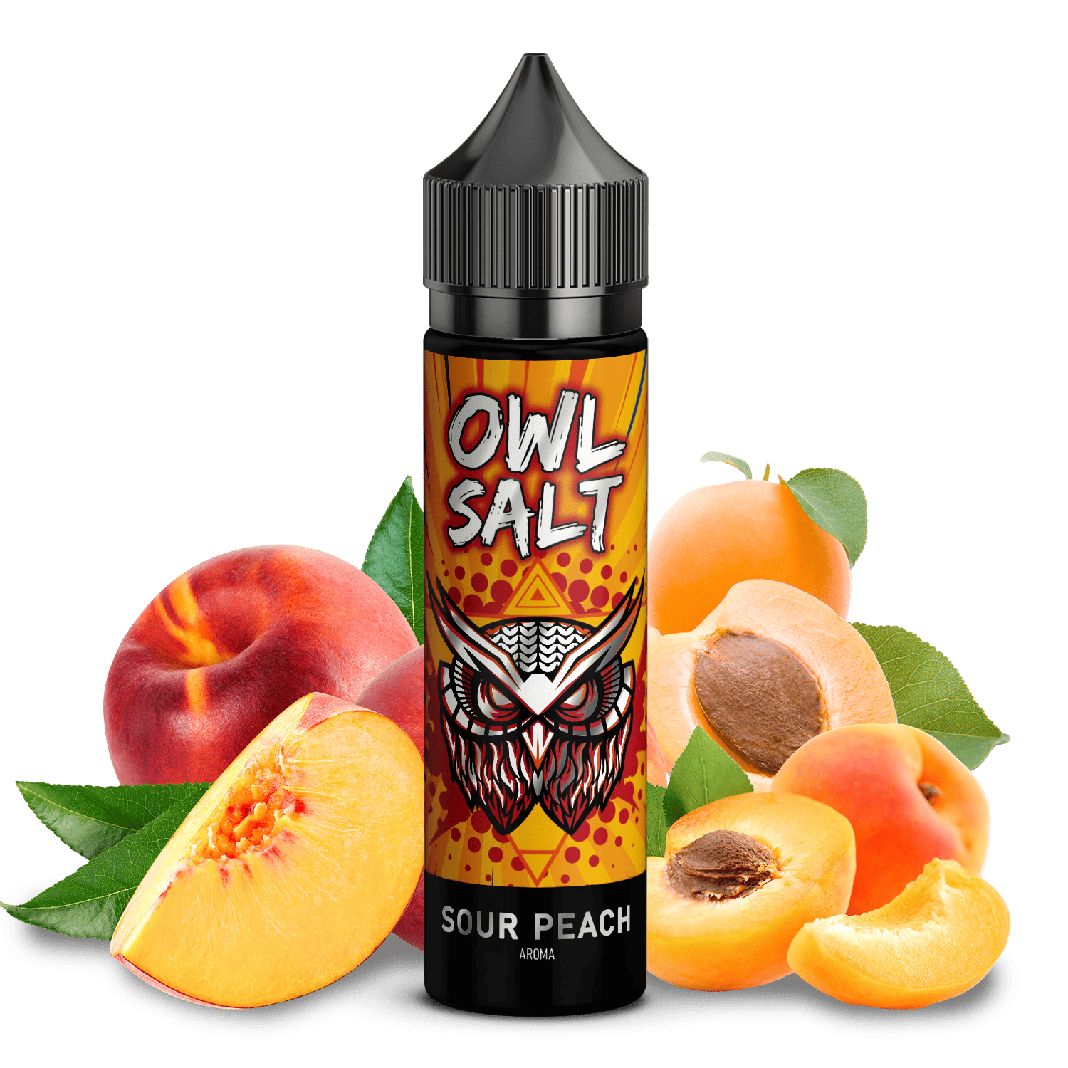 OWL Salt Aroma Longfill - Sour Peach - 10ml in 60ml Flasche C OWL Salt Aroma Longfill - Sour Peach - 10ml in 60ml Flasche C