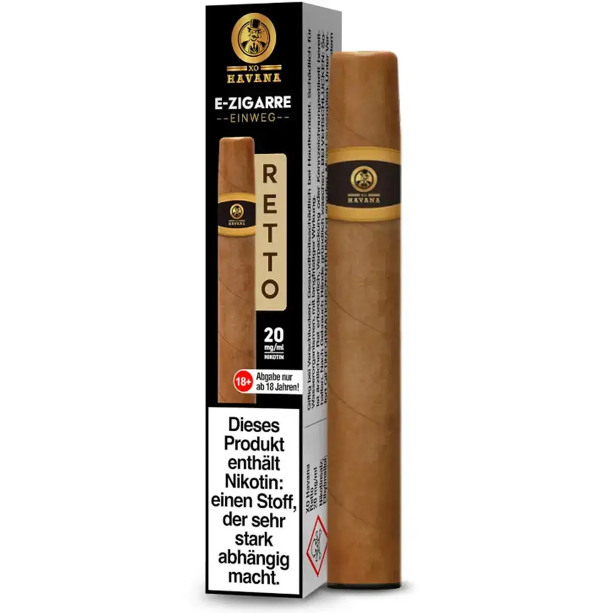 XO Havana Cigar Vape Retto 20mg