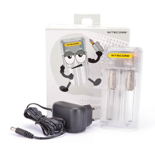 Nitecore Q2 Ladegerät transparent EU Nitecore Q2 Ladegerät transparent EU