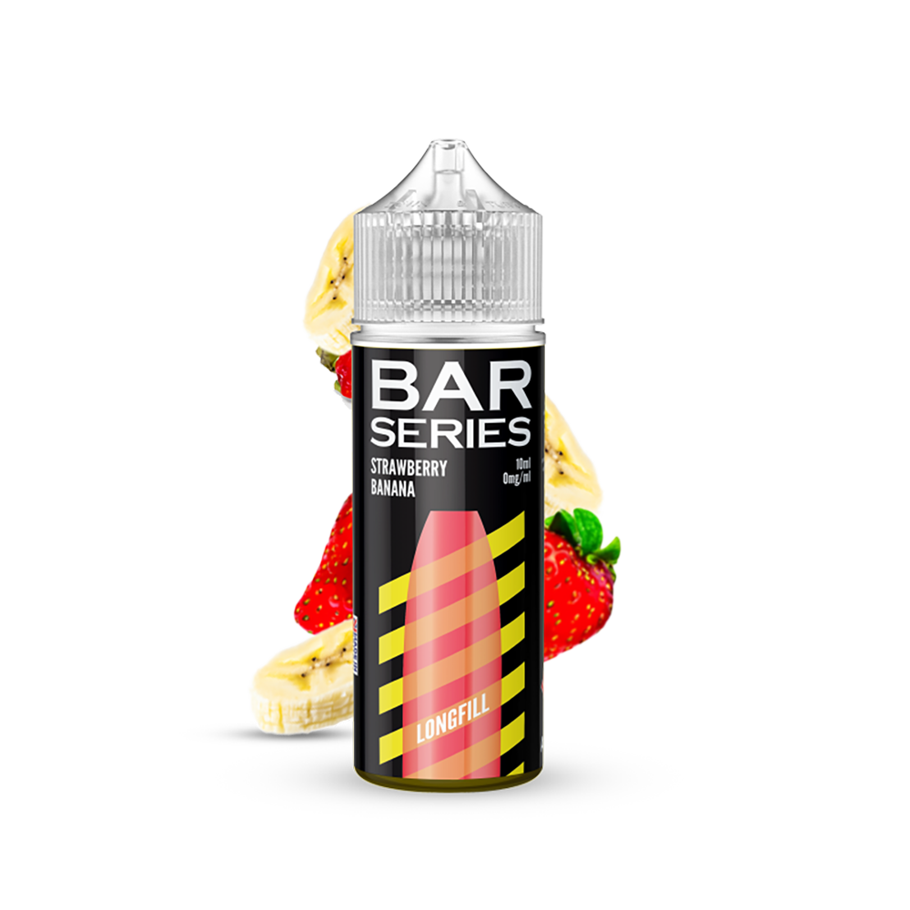 Bar Series Aroma Longfill - Strawberry Banana - 10ml in 120ml Flasche 