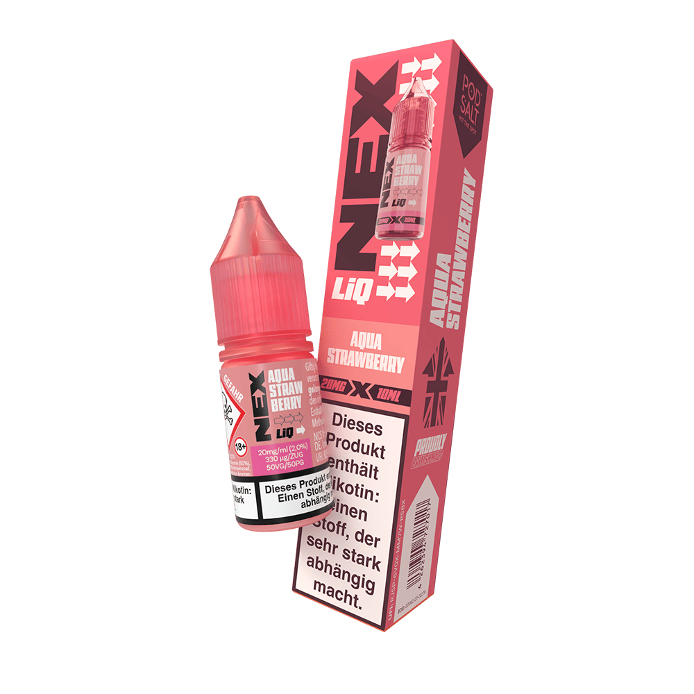 Nex Liq Nikotinsalz - Aqua Strawberry - 20mg Liquid 10ml 
