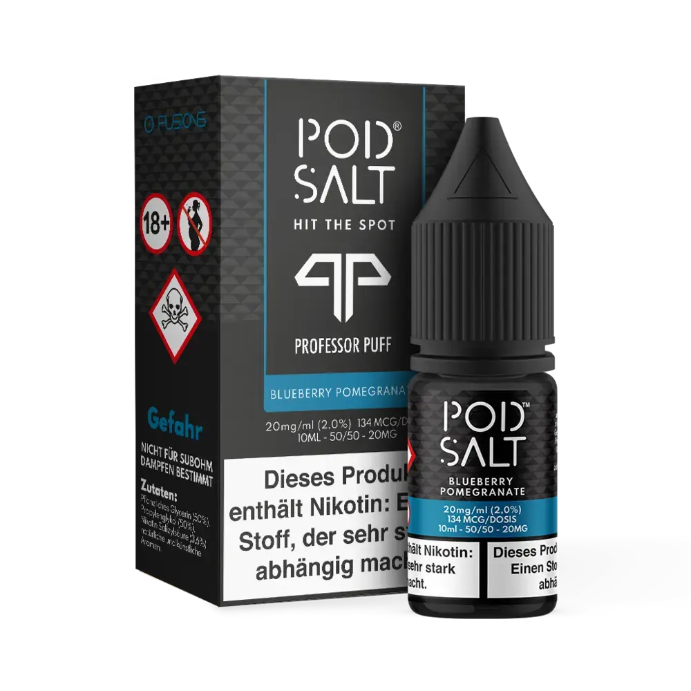 Pod Salt Nikotinsalz - Fusion Blueberry Pomegranate - Liquid 20mg Pod Salt Nikotinsalz - Fusion Blueberry Pomegranate - Liquid 20mg