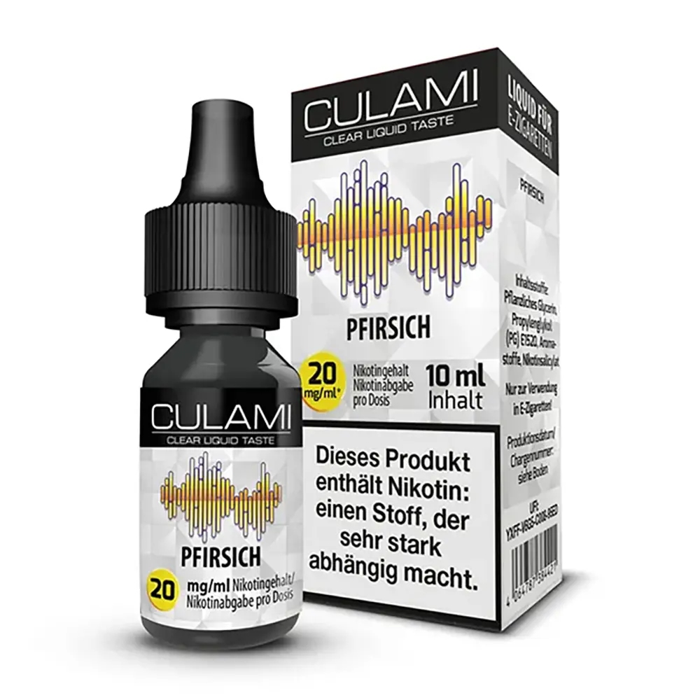 Culami Nikotinsalz - Pfirsich Liquid - Liquid 20mg Culami Nikotinsalz - Pfirsich Liquid - Liquid 20mg