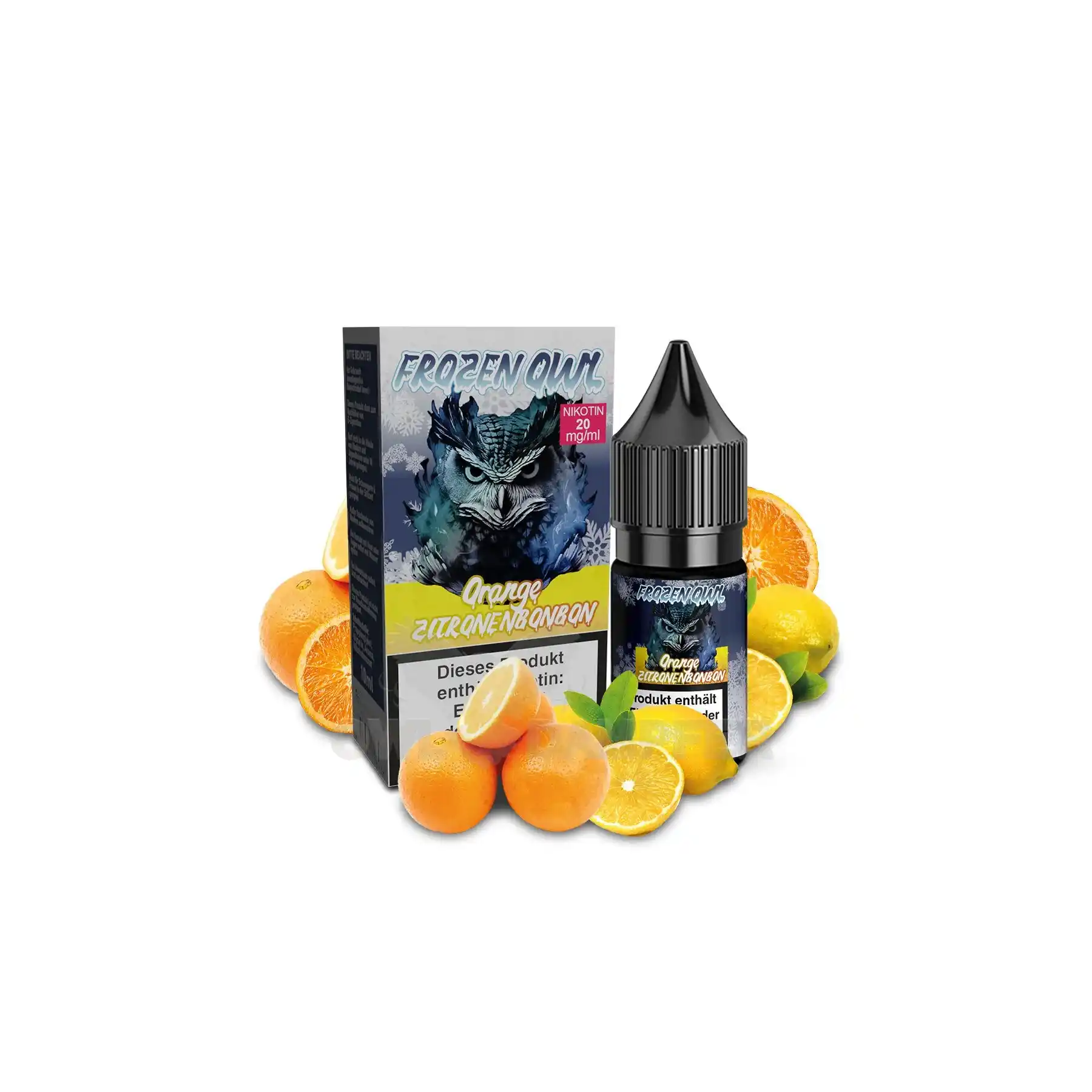 Frozen OWL Orange Zitronenbonbon Nikotinsalz Liquid 10 ml 20 mg