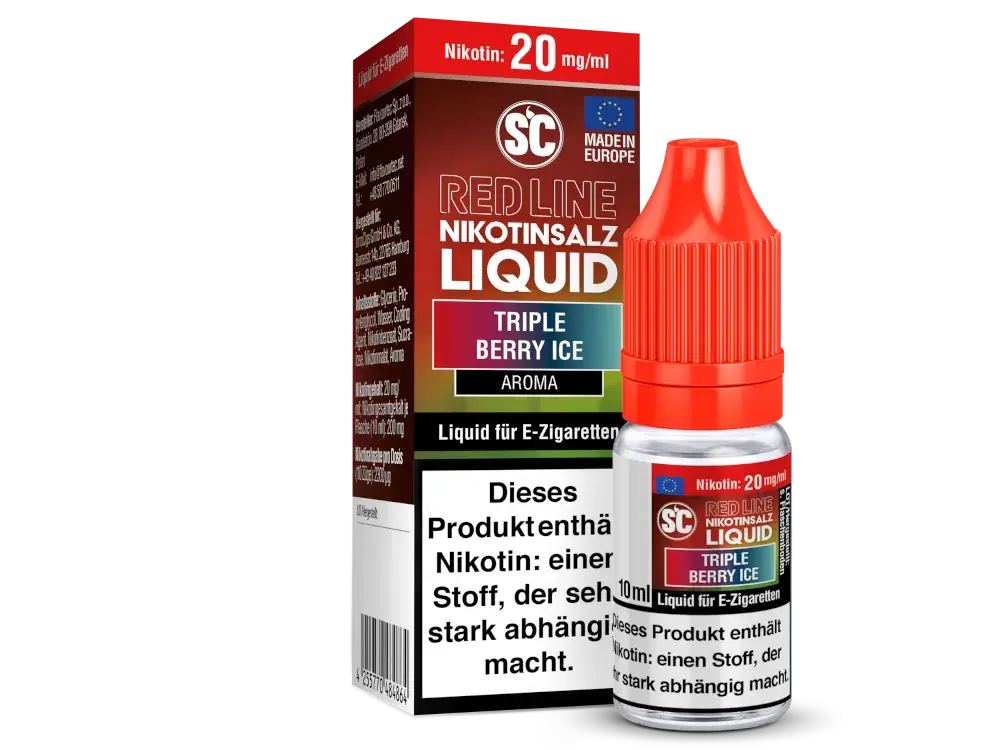 SC Red Line - Triple Berry Ice 10ml Nikotinsalz Liquid