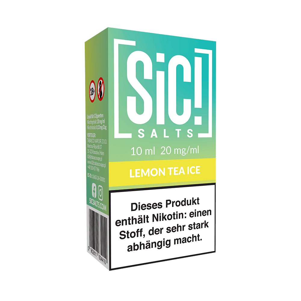SIC Nikotinsalz - Lemon Tea Ice -10ml Liquid 20mg 