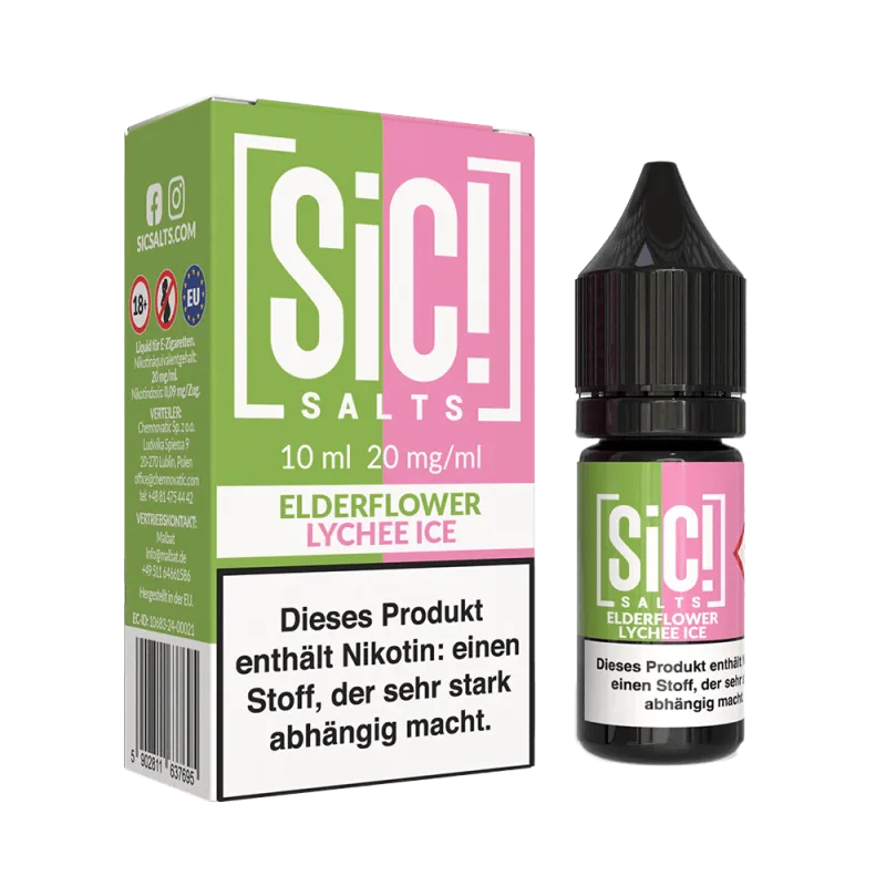 SIC - Elderflower Lychee Ice 10ml Nikotinsalz Liquid