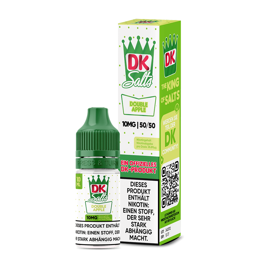 DK Salts Nikotinsalz - Double Apple - Liquid 10mg 10ml C DK Salts Nikotinsalz - Double Apple - Liquid 10mg 10ml C