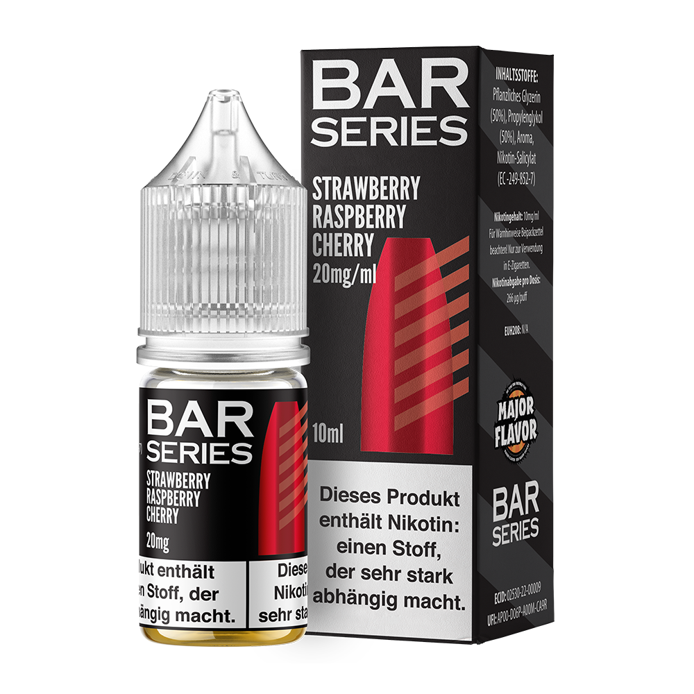 Bar Series Nikotinsalz - Strawberry Raspberry Cherry - Liquid 10ml 20mg 