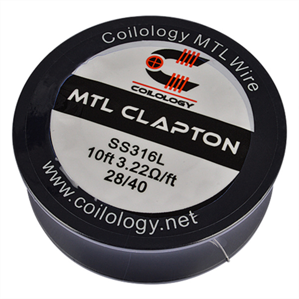 Coilology MTL  Clapton SS316L Spule (10ft) 28/40