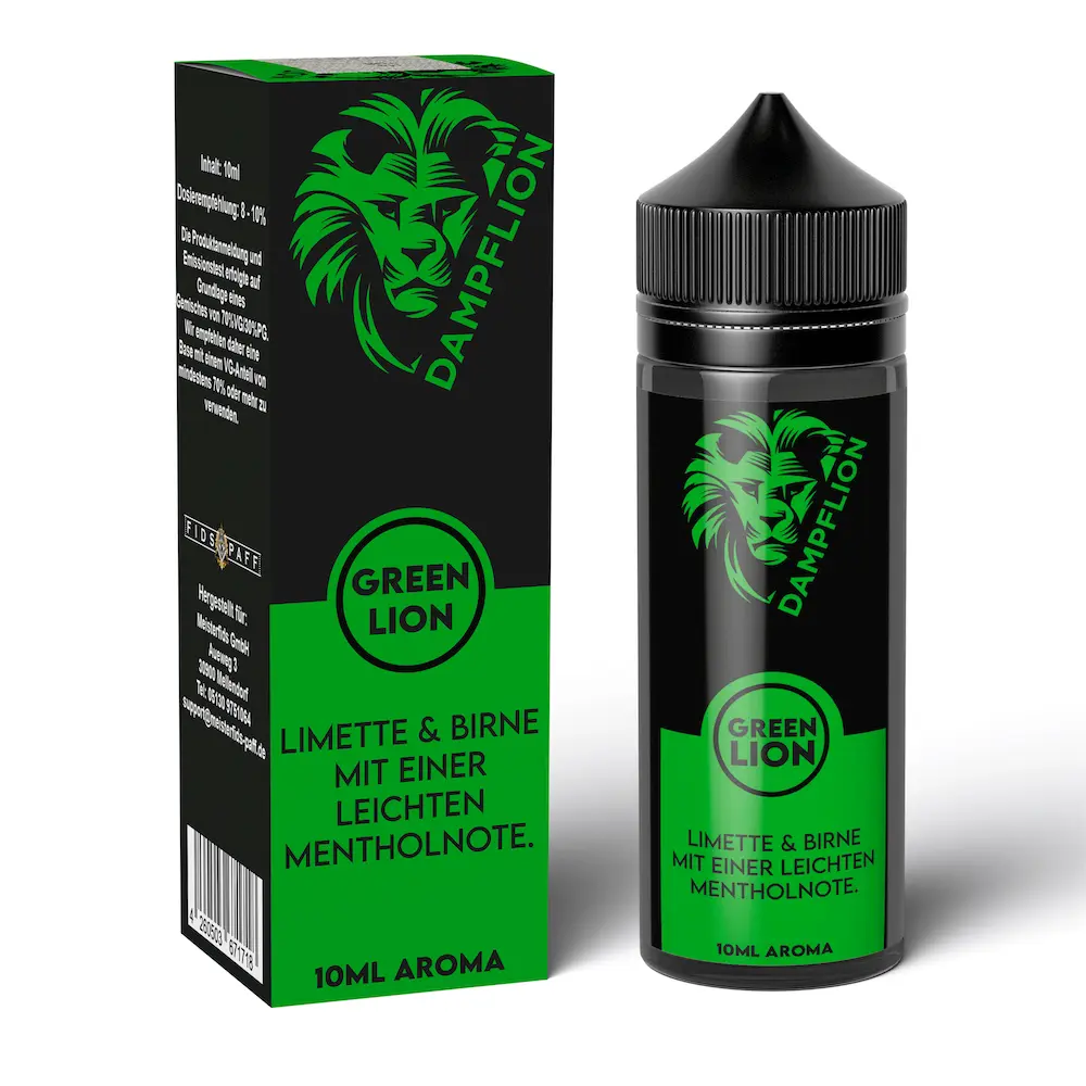 Dampflion Originals Green Lion 10ml Aroma in 120ml Flasche  Dampflion Originals Green Lion 10ml Aroma in 120ml Flasche