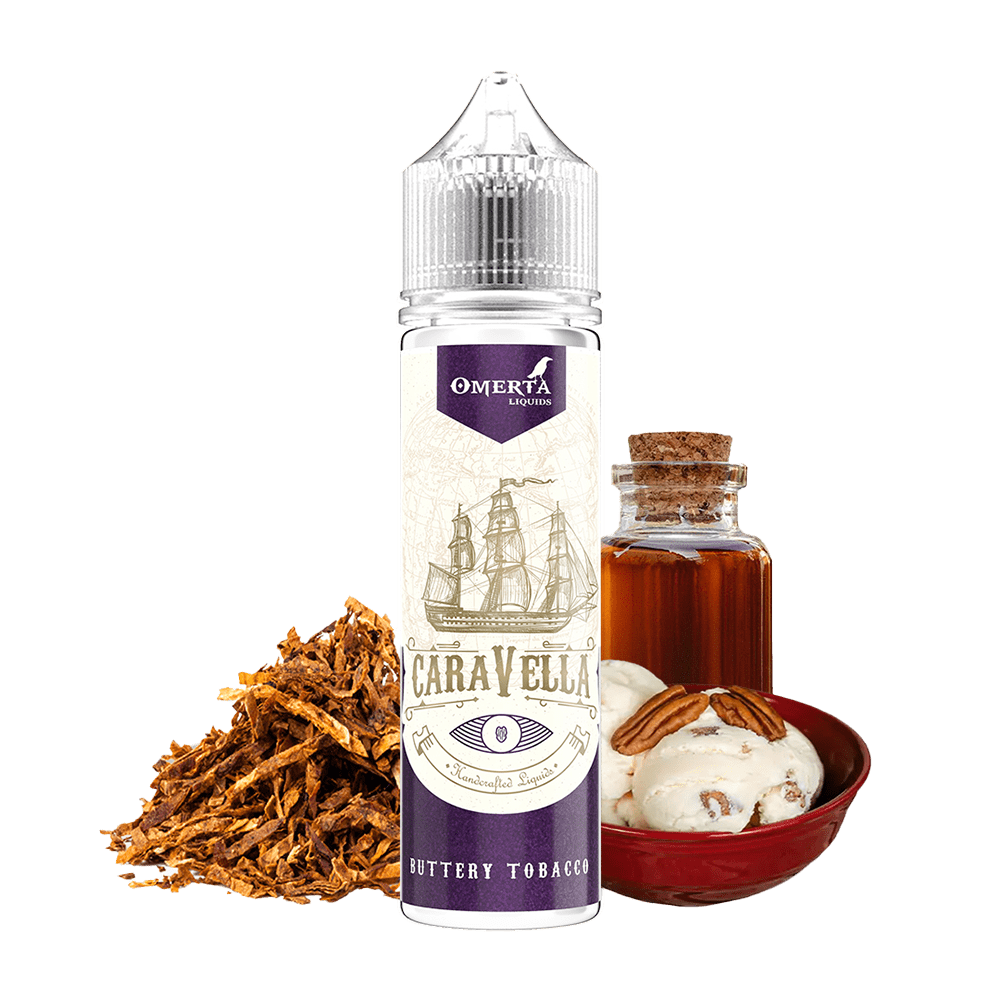 Omerta Aroma Longfill - Caravella Buttery Tobacco - 10ml Aroma in 60ml Flasche 