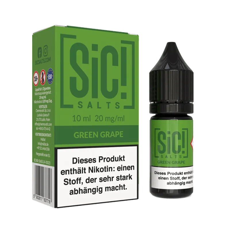 SIC - Green Grape 10ml Nikotinsalz Liquid