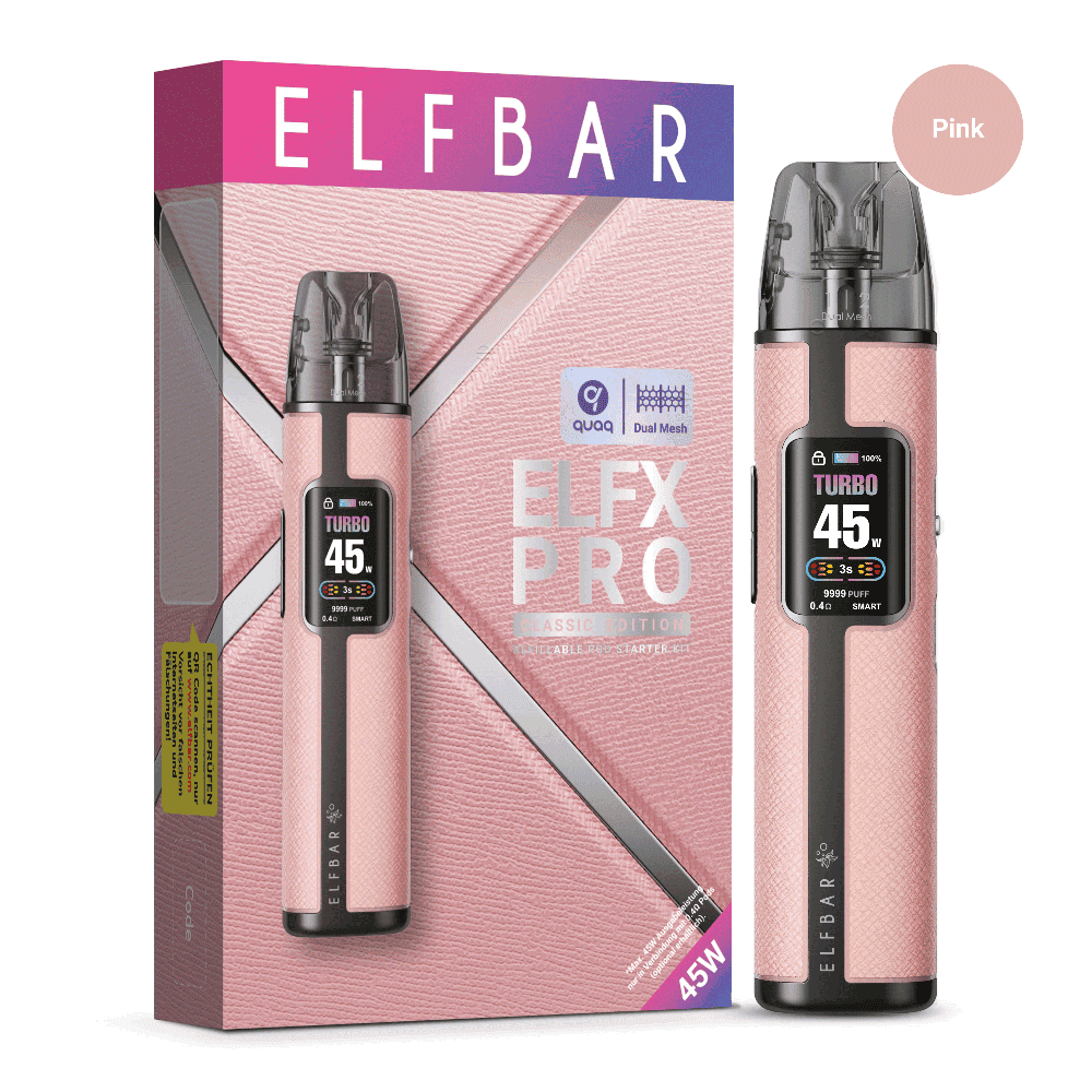 Elfbar ELFX Pro Kit Pink Elfbar ELFX Pro Kit Pink