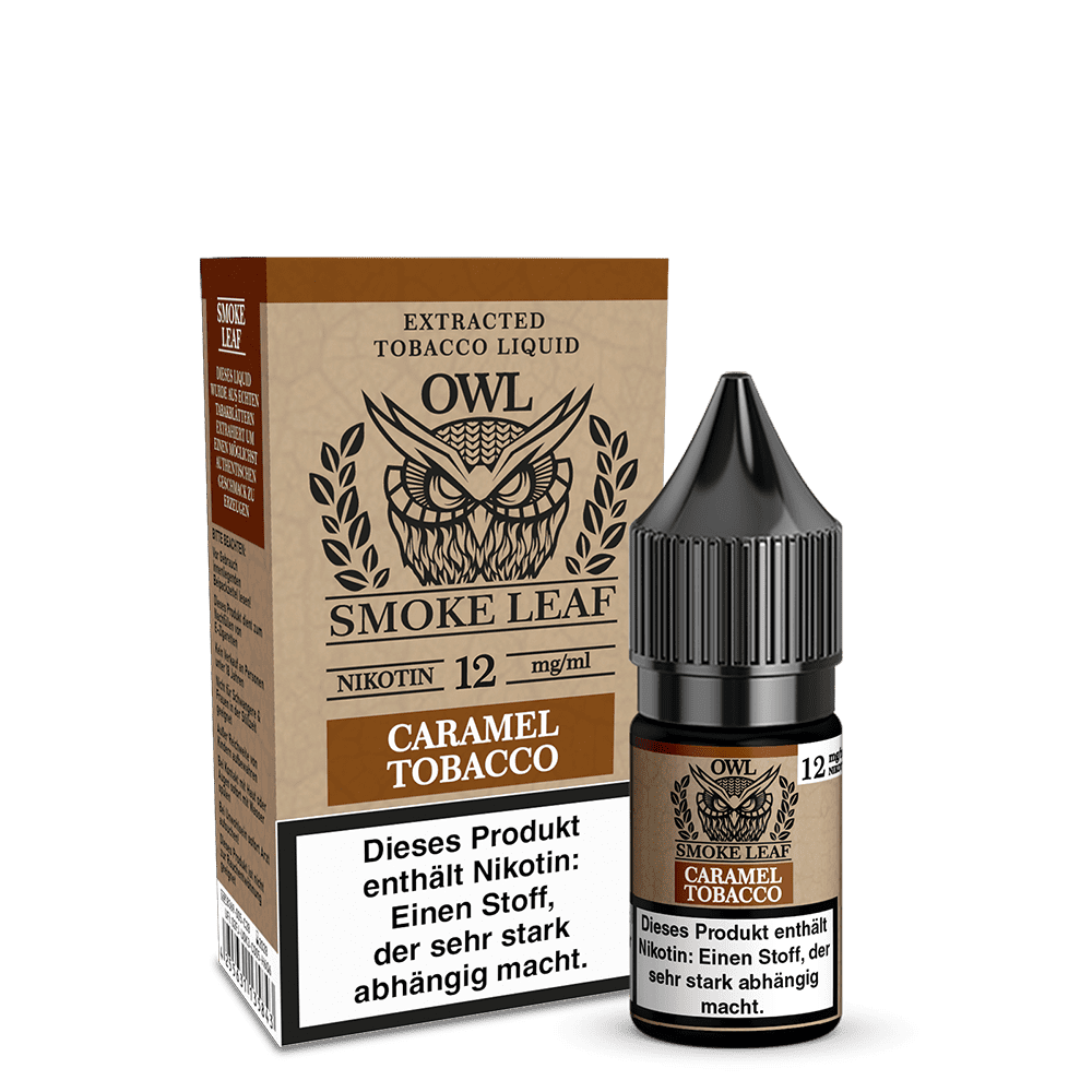 OWL Smoke Leaf Liquid - Caramel Tobacco - 10ml 12mg  C