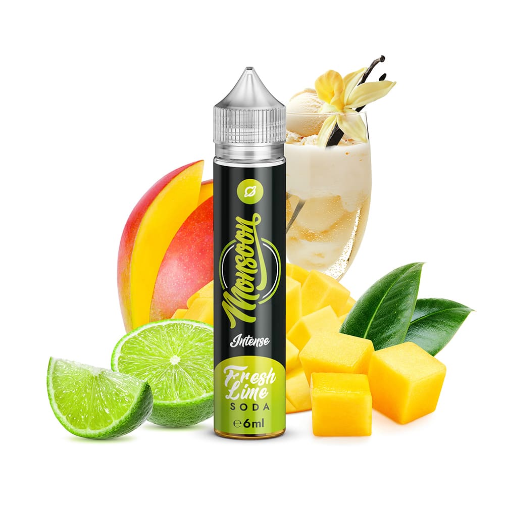 Monsoon Longfill - Fresh Lime Soda - 6ml Aroma in 75ml Flasche 