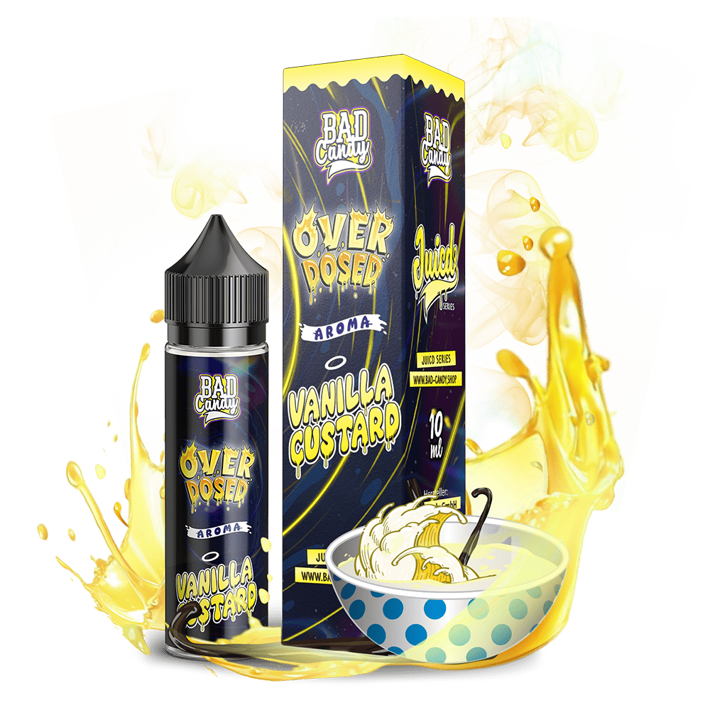Bad Candy Longfill - Vanilla Custard - Overdosed 10ml Aroma in 60 ml Flasche Bad Candy Longfill - Vanilla Custard - Overdosed 10ml Aroma in 60 ml Flasche