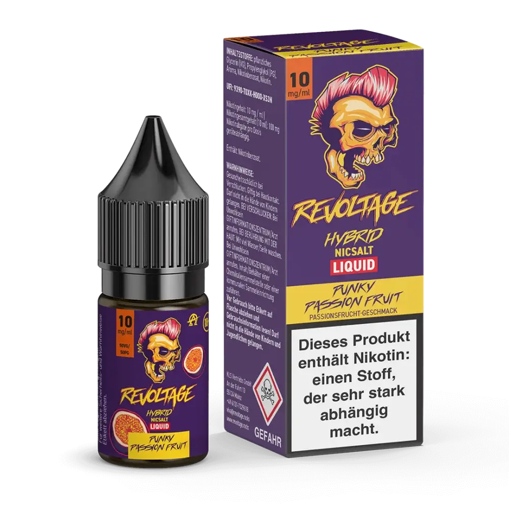 Revoltage - Punky Passion Fruit 10ml Nikotinsalz Liquid
