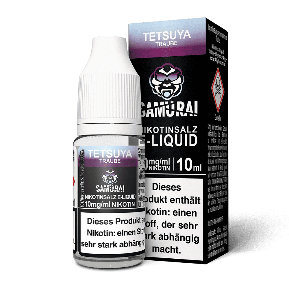 Samurai Nikotinsalz - Tetsuya Traube - Liquid 10mg 10ml 