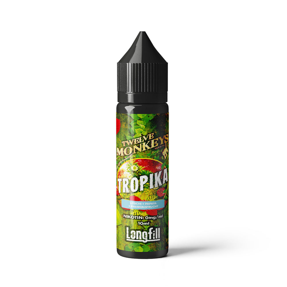 Twelve Monkeys Aroma Longfill - Tropika - 10ml in 60ml Flasche 