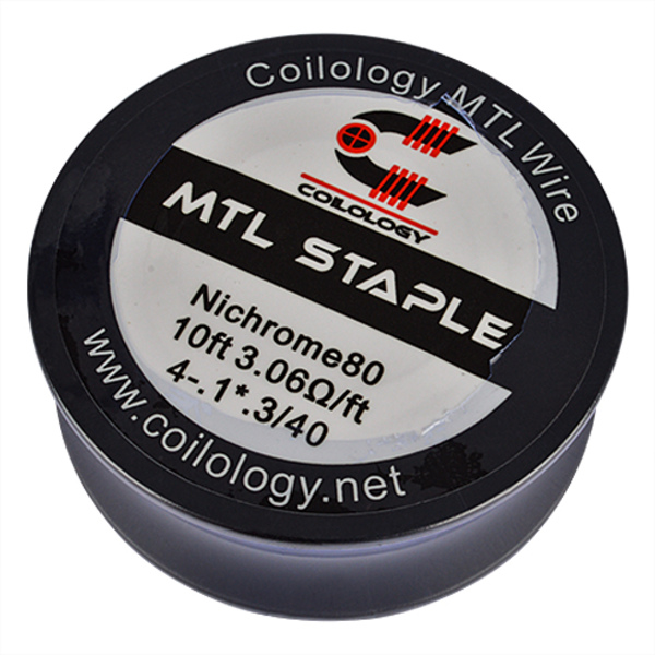 Coilology MTL Staple Nichrome Spule (10ft) 4-0,1*0,3/40 Coilology MTL Staple Nichrome Spule (10ft) 4-0,1*0,3/40