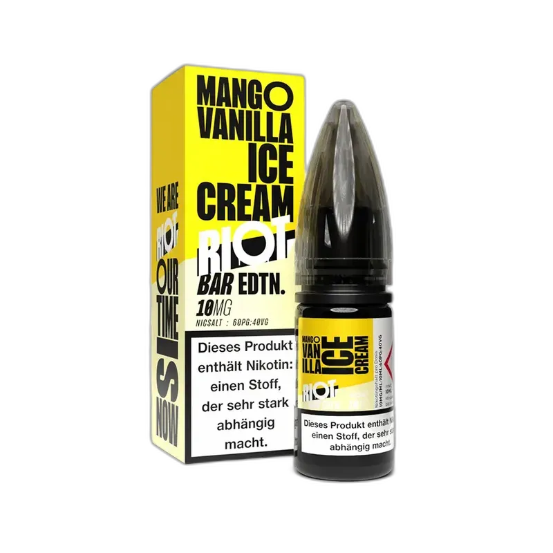 Riot Squad Nikotinsalz - Mango Vanilla Ice Cream - Liquid 10mg 10ml Riot Squad Nikotinsalz - Mango Vanilla Ice Cream - Liquid 10mg 10ml