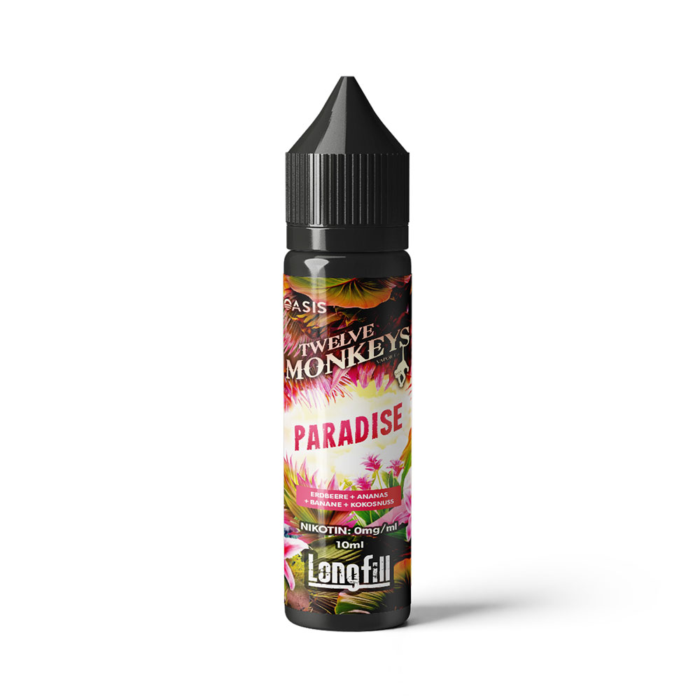 Twelve Monkeys Aroma Longfill - Paradise - 10ml in 60ml Flasche 